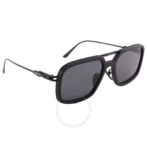 prada pr 57zs|Prada Polarized Dark Gray Square Men's Sunglasses .